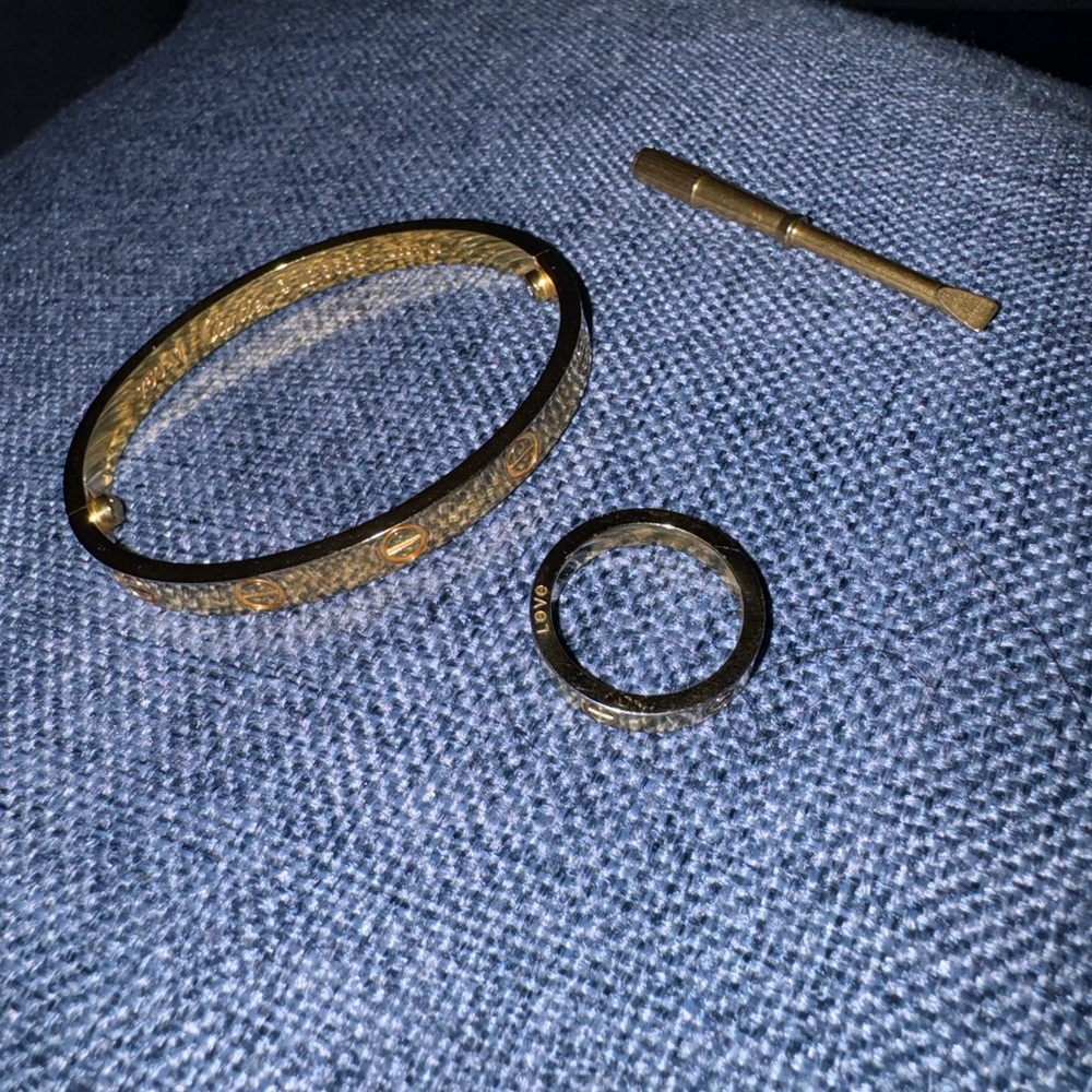Love bracelet and ring